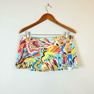 Bleu Rod Beattie Women’s Multicolor Swim Skort Size 12 NWT